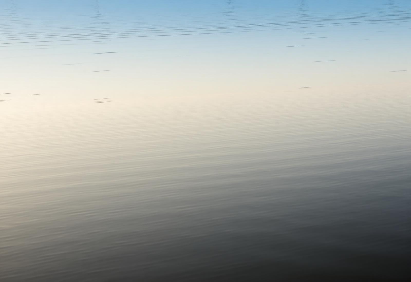 Calm, still water at golden hour